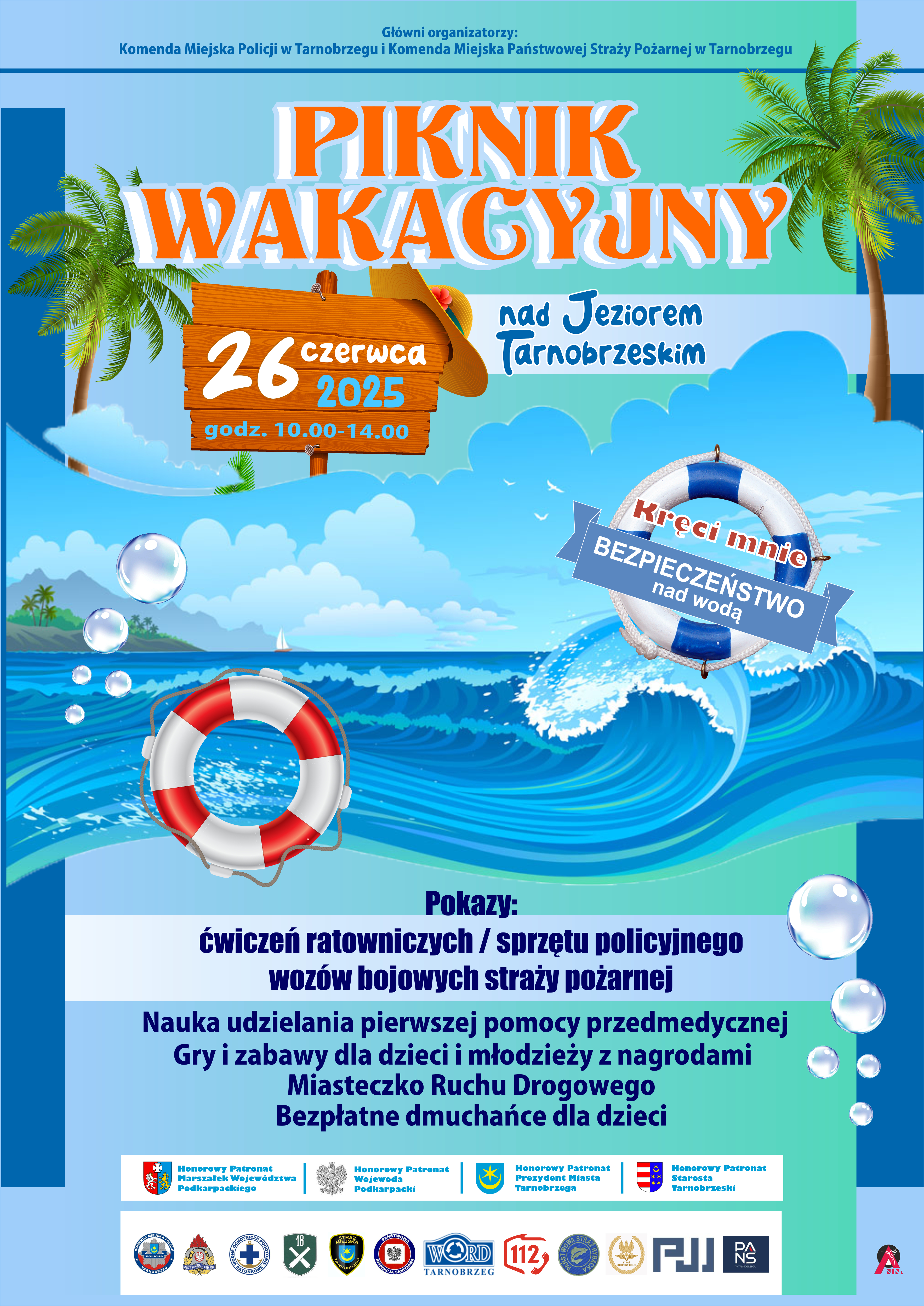 Piknik wakacyjny "Kręci mnie bezpieczeństwo nad wodą"